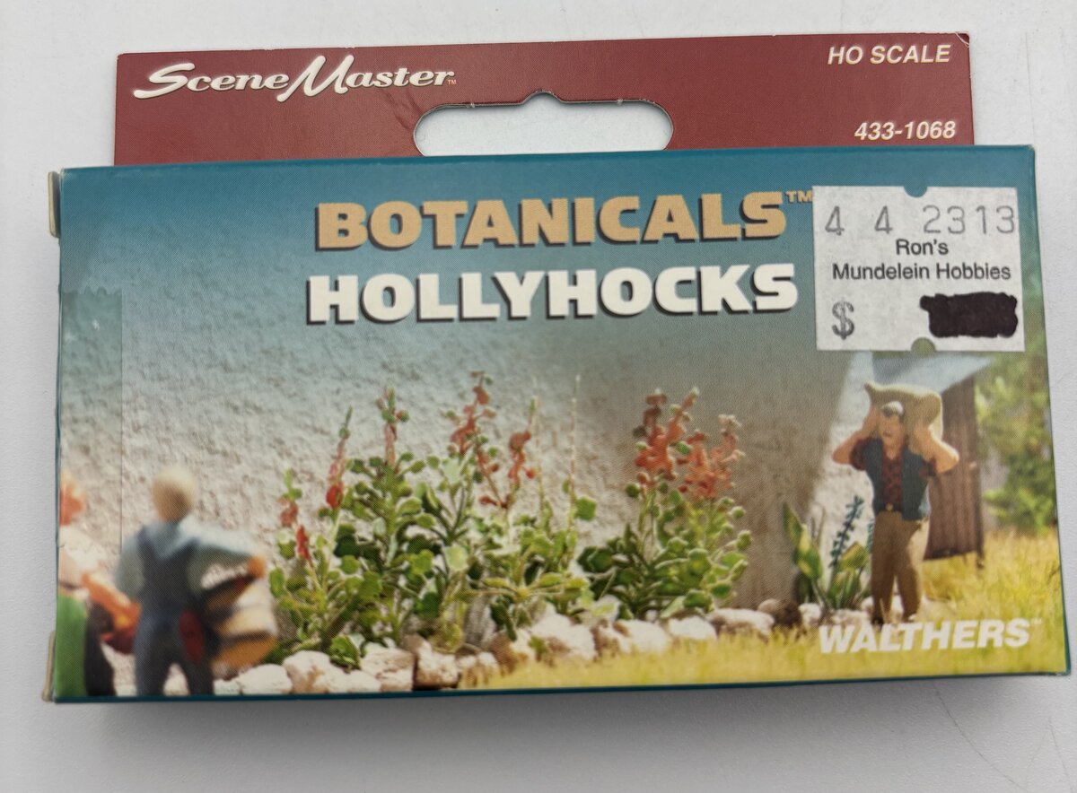 Walthers 433-1068 HO Small Botanicals Hollyhocks