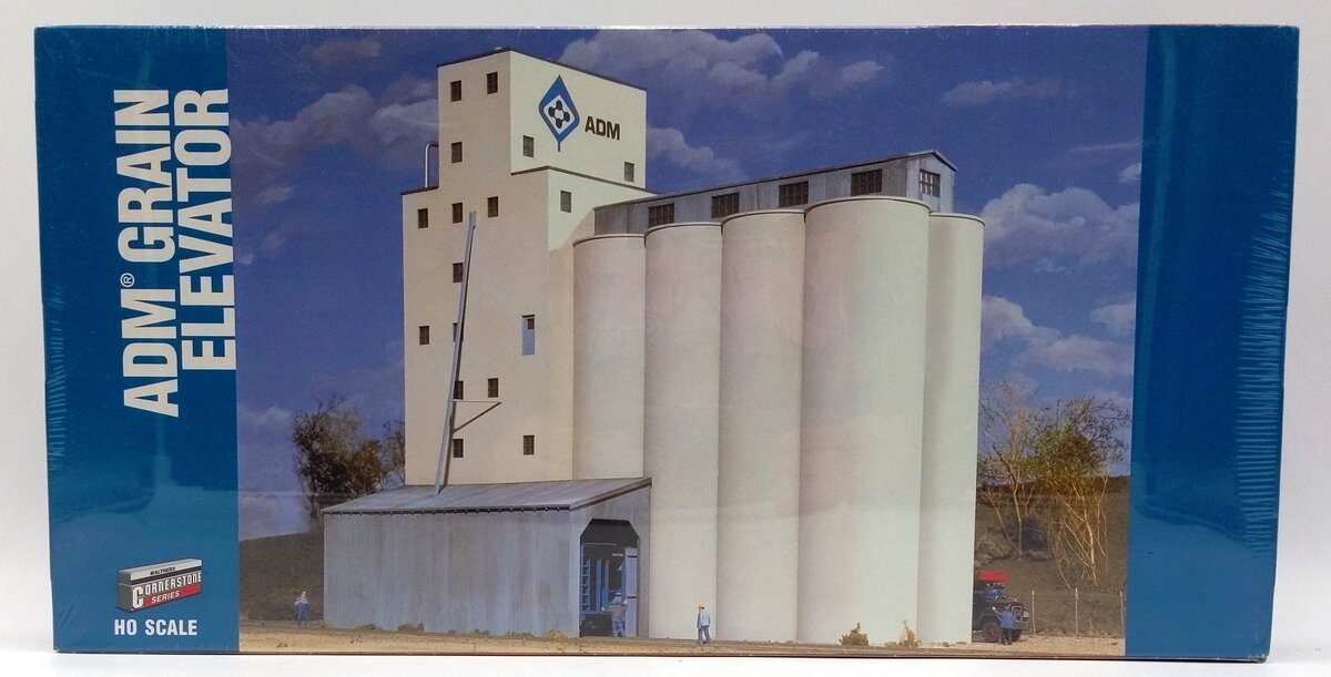 Walthers 933-3022 HO Scale ADM Concrete Grain Elevator Industrial Structure Kit