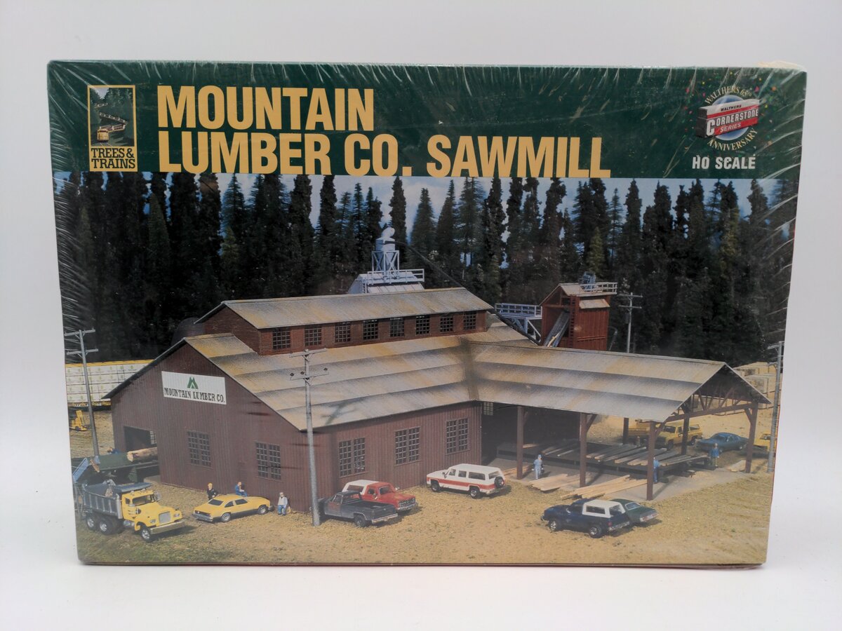 Walthers 933-3058 HO Mountain Lumber Company Sawmill Building Kit LN/Box