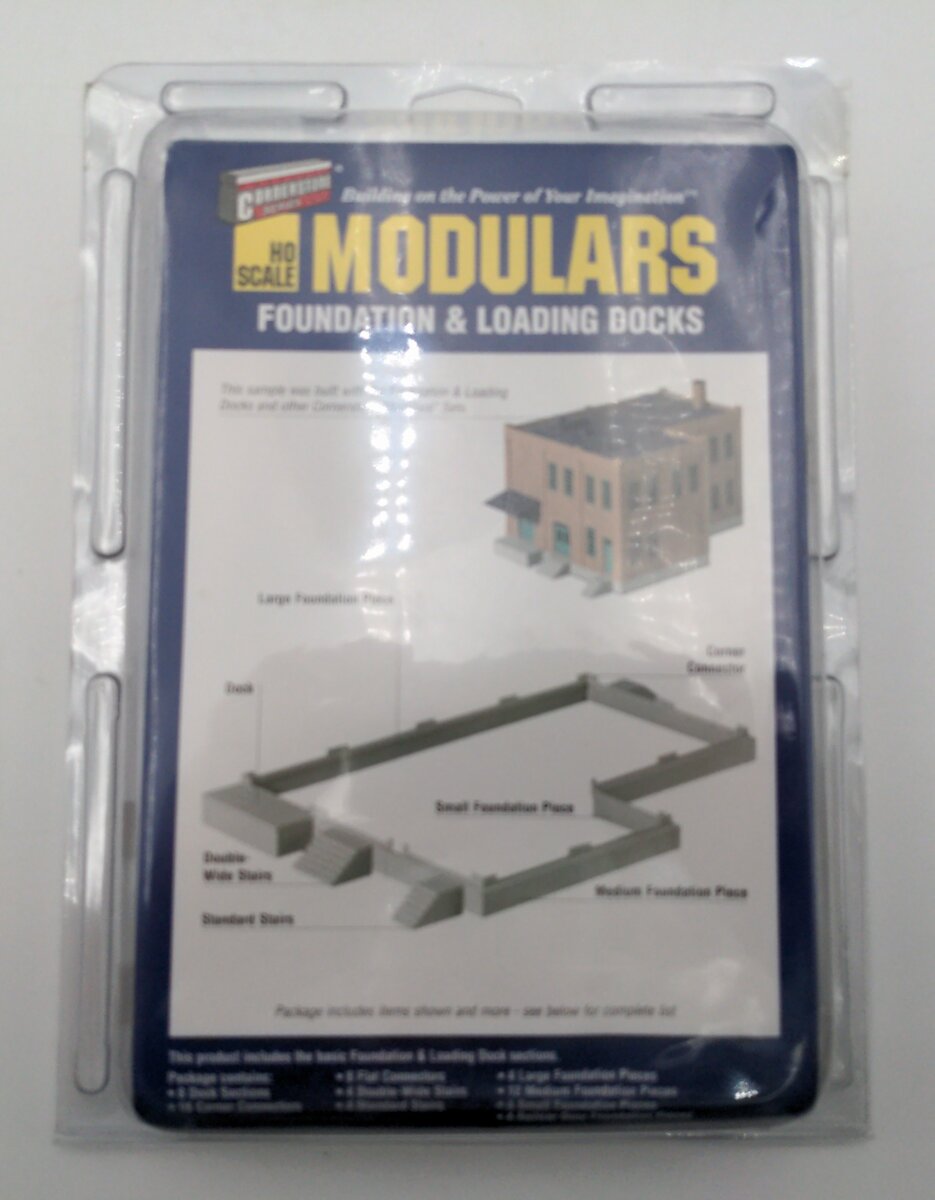 Walthers 933-3724 HO Scale Modulars Foundation & Loading Docks Building Kit