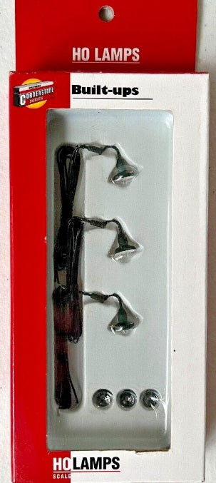 Walthers 933-1094 HO Scale Wall Mounted Street Lights (Pack of 3)