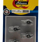 Athearn 91119 HO Gray Trailer Dolly - RTR (Set of 4)