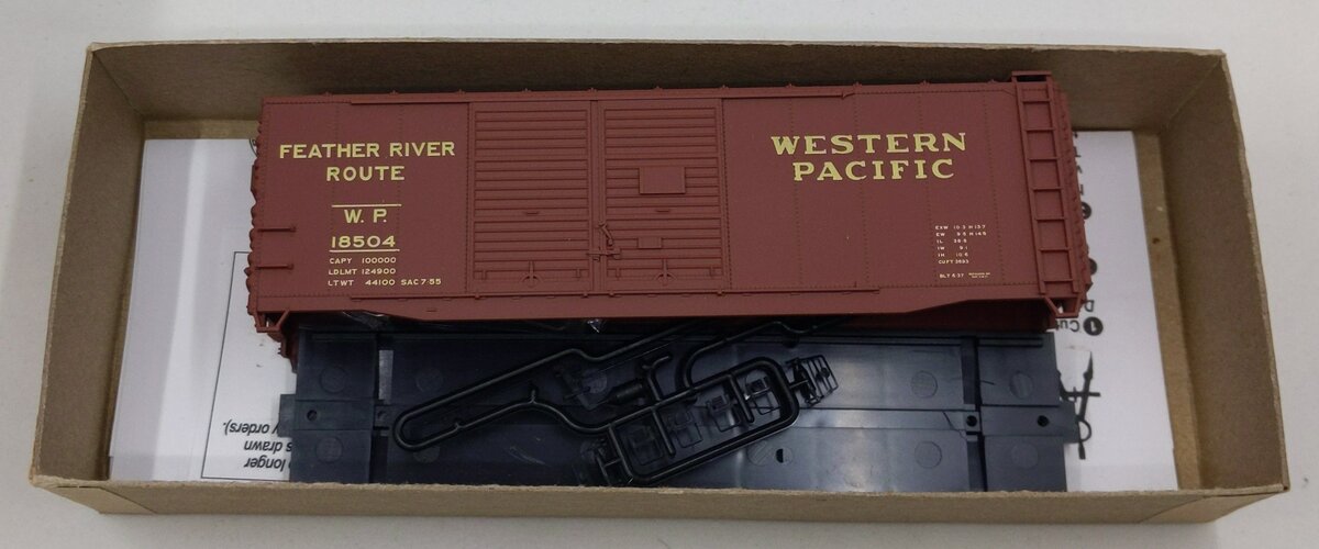 Accurail 3629 HO Scale Western Pacific AAR 40' Double-Door Boxcar (Road #:18504)