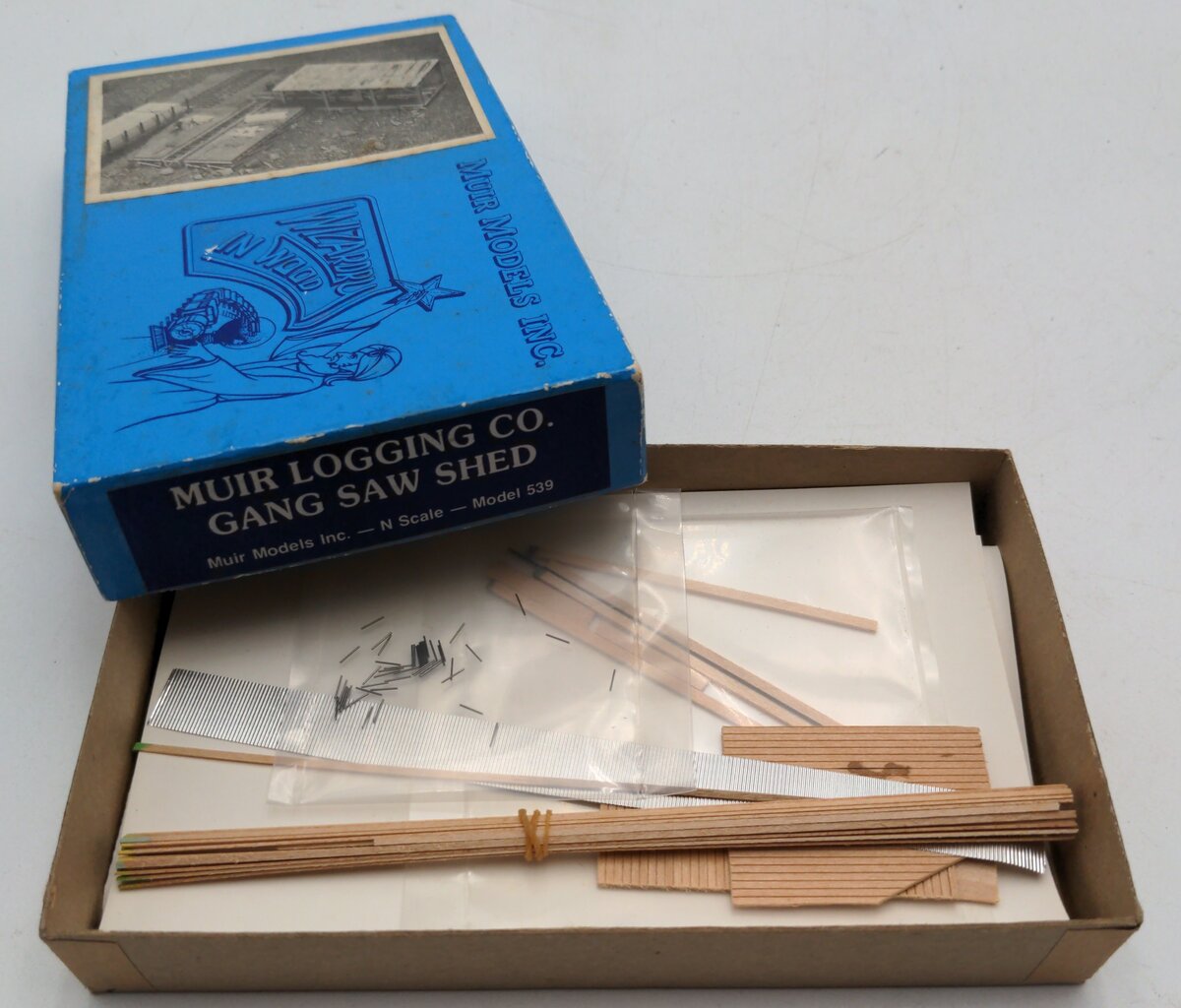 Muir Models 539 N Scale Muir Logging Co. Gang Saw Shed Building Kit