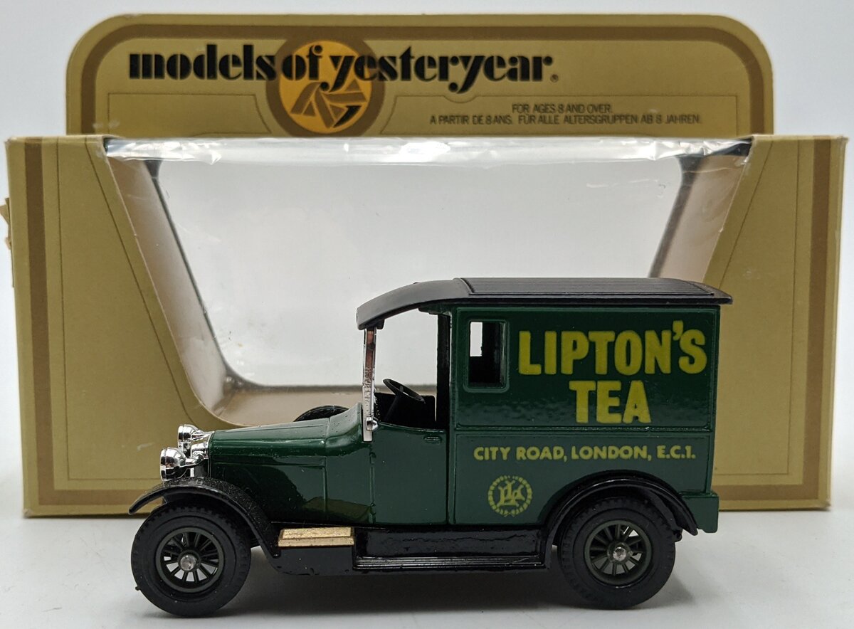 Matchbox Y-5 47:1 Models of Yesteryear Green Lipton's Tea 1927 Talbot Van