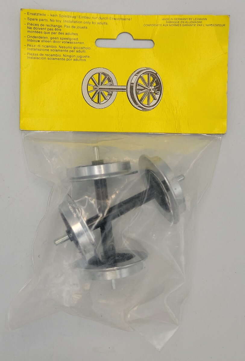 LGB 3019/2 Metal Wheel Set With Spoke Wheels/Pair