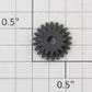 Lionel 246-221 Cluster Gear OT:22 IT:15 ID:1/8 OD:19/32 W:15/64