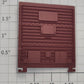 Lionel 19914-12 Maroon 5-Panel Boxcar Door with Door Guides