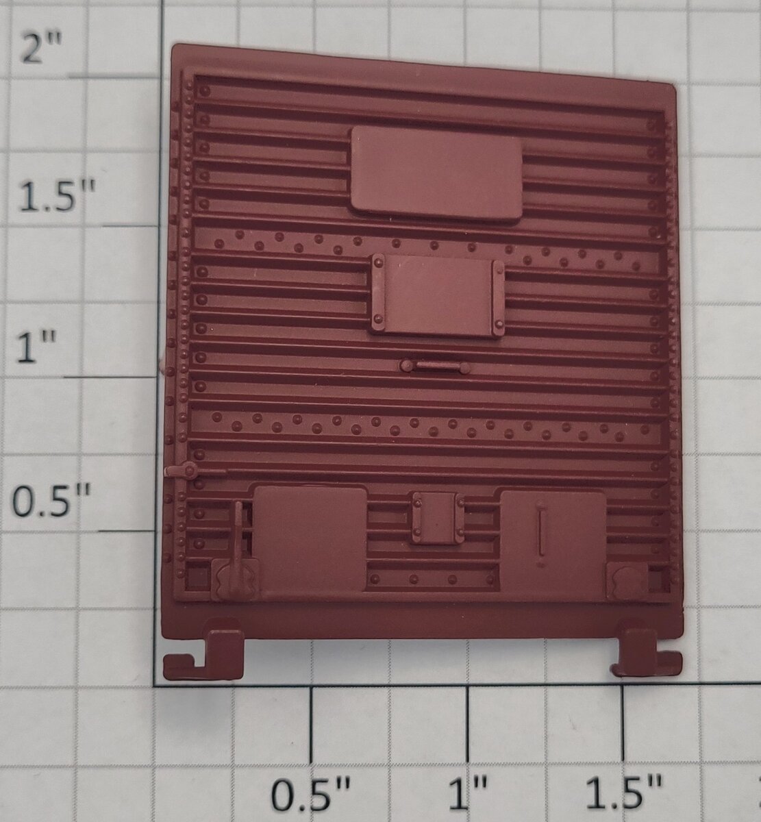 Lionel 19914-12 Maroon 5-Panel Boxcar Door with Door Guides