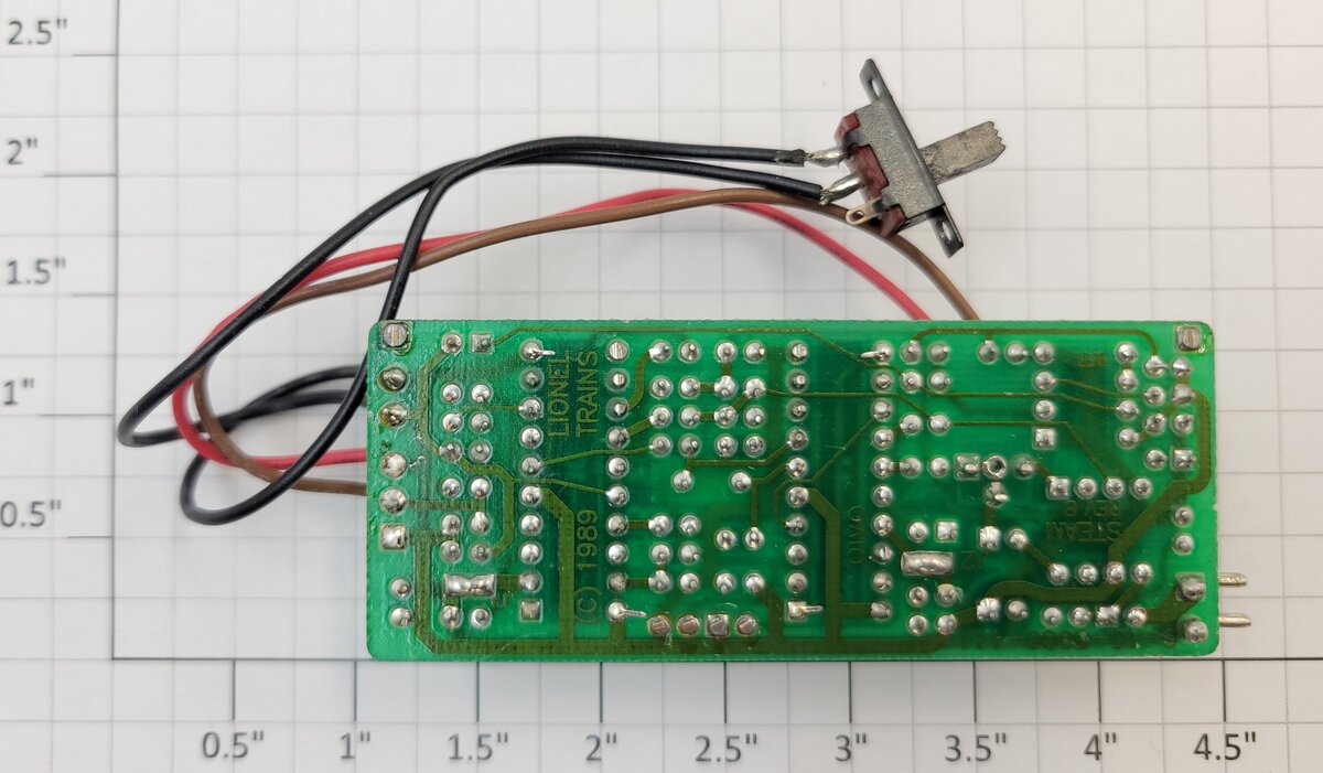 Lionel 8000-T40 Steam Sound PCB Circuit Board Assembly