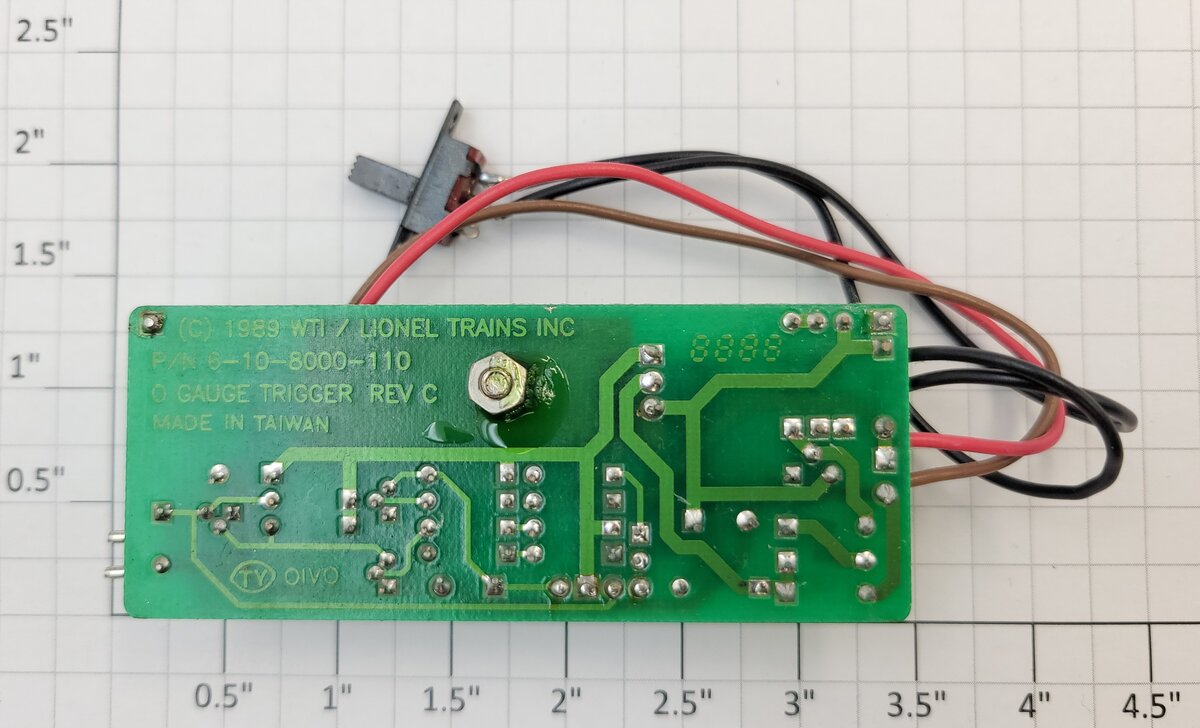 Lionel 8000-T40 Steam Sound PCB Circuit Board Assembly