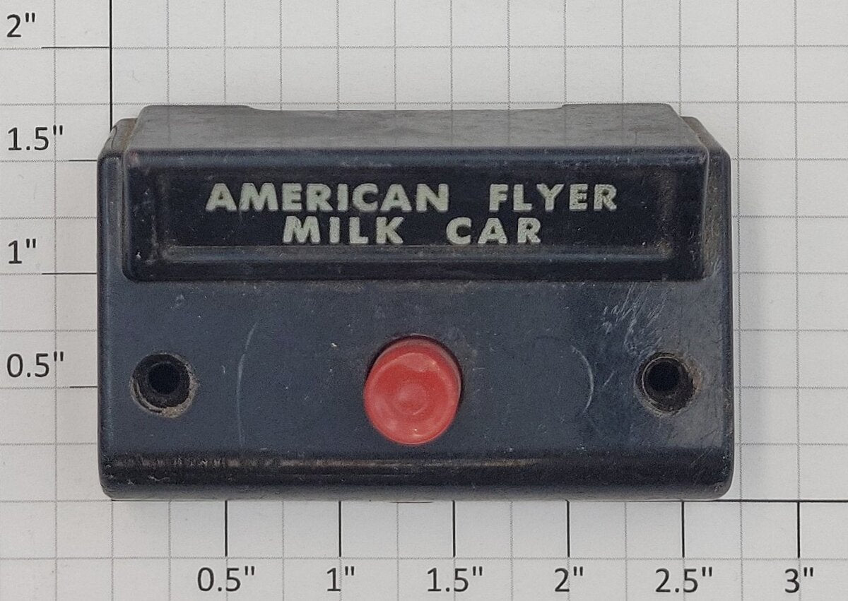 American Flyer XA14A964-M S Gauge Milk Car Control Button with Fahnestock Clips
