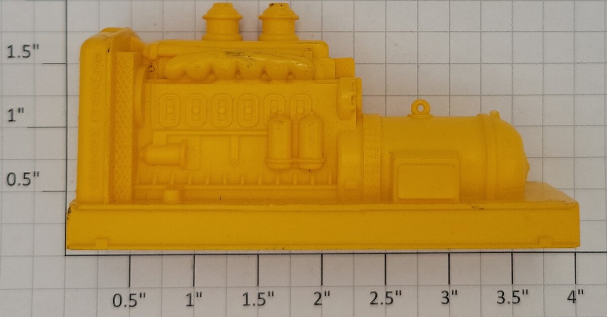 Lionel 6520-17Y Yellow Diesel Motor Housing & Generator w/o Back Cover