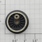 Lionel 682-11 Turbine Flanged End Wheel with White Wall