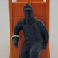 Lionel 356-35 Light Orange Baggage Cart and Unpainted Figure