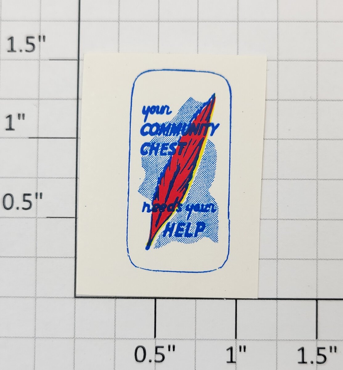 Lionel 256-40 Community Chest Poster Sticker