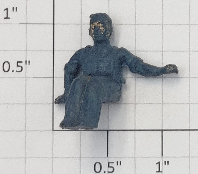 Lionel 50-84 O Gauge Blue Seated Fixed Crewman Figure