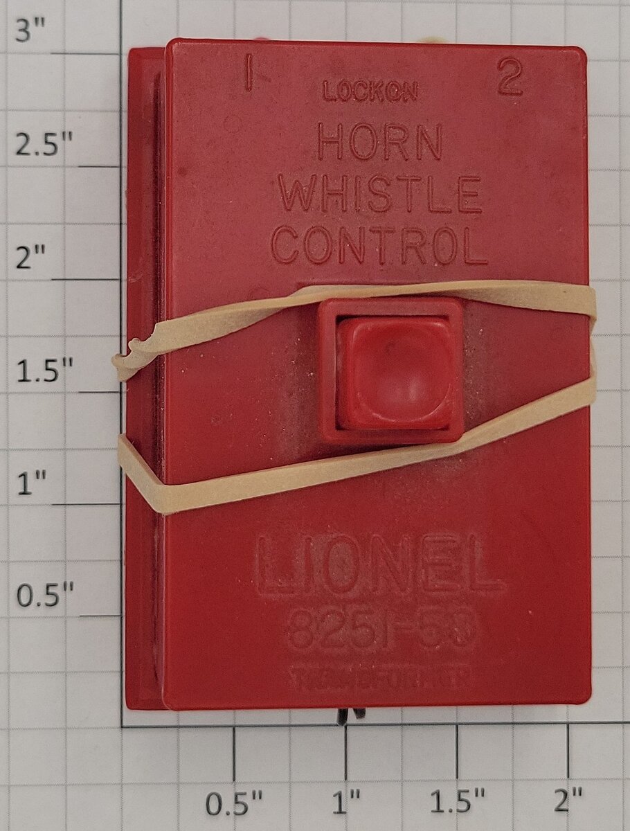 Lionel 8251-50 O Gauge Red Horn/Whistle Switch Controller with Wire