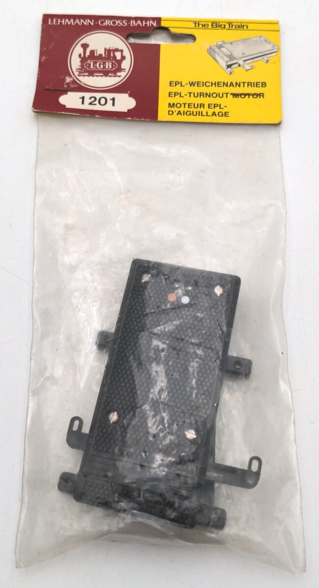 LGB 1201 G Scale EPL Track Turnout Switch Drive Motor with Hook Loops