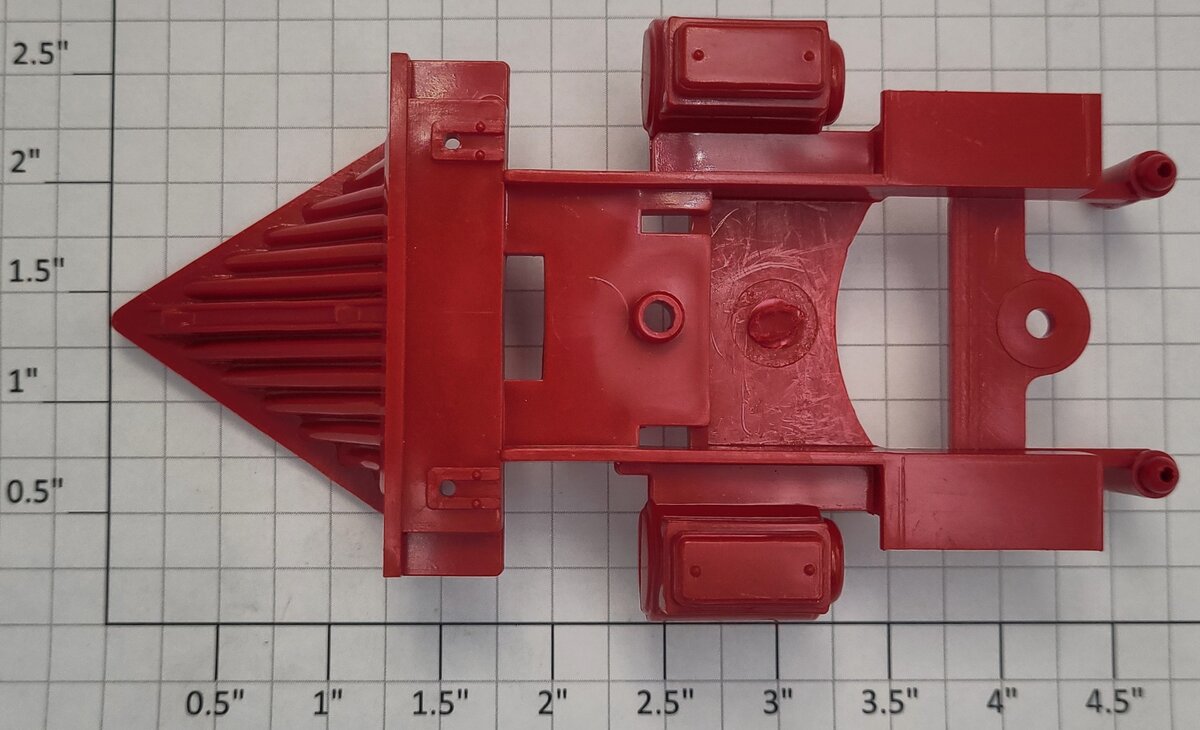 Lionel 8005-43 Red Plastic Cowcatcher and Steam Chest Assembly