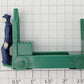 Lionel 2323-23 Dark Green Baggage Truck (Modern Design) with Painted Figure