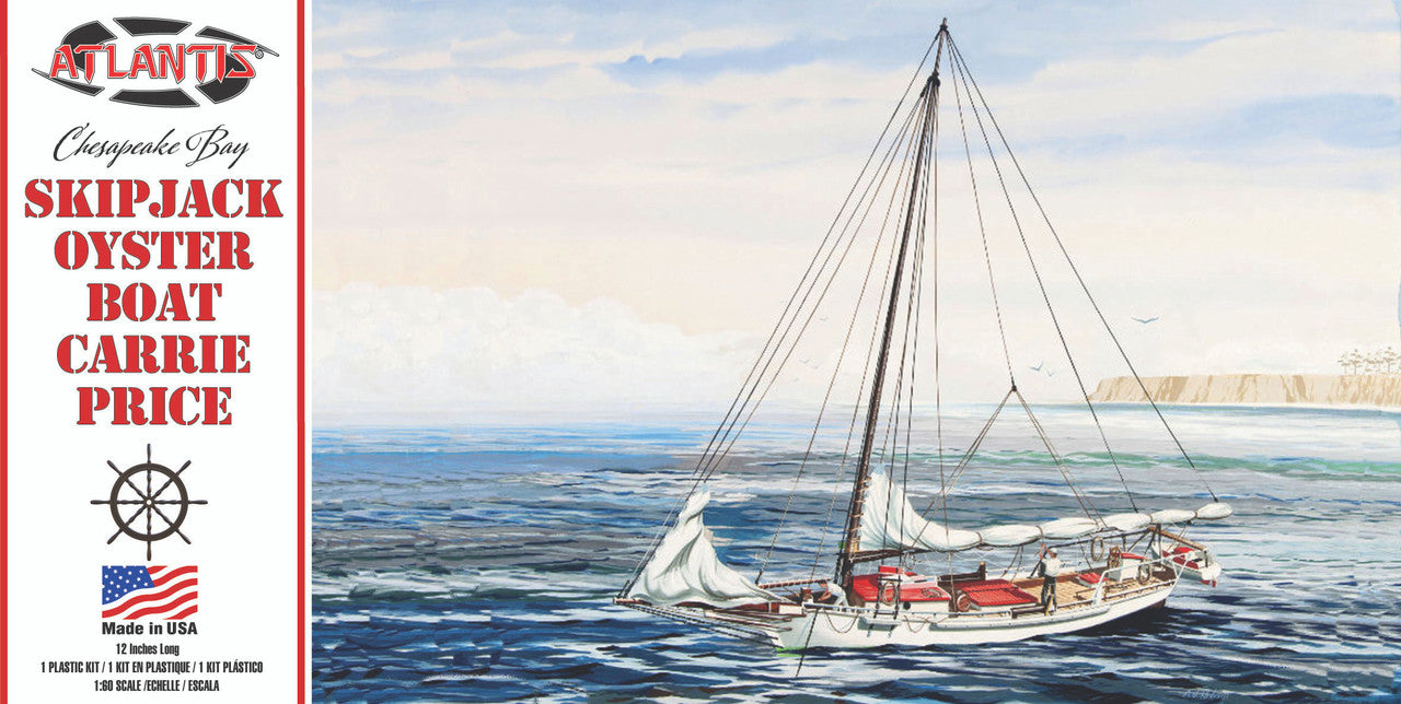Atlantis Models P1160 1:60 Chesapeake Bay Skipjack Oyster Boat Plastic Model Kit