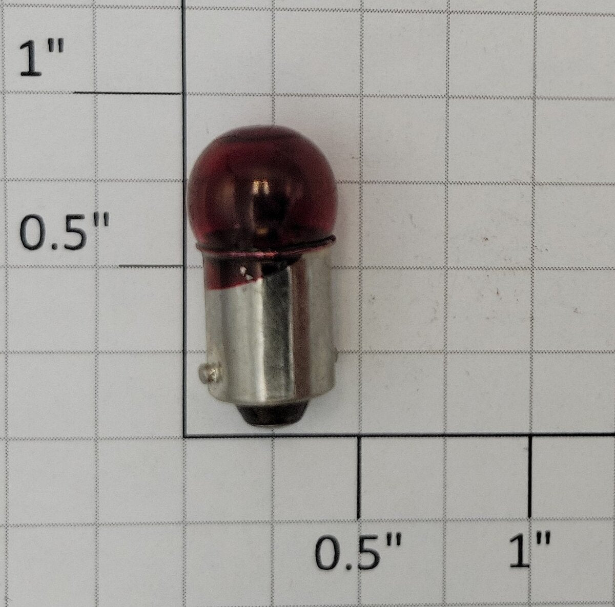 MTH CI-0000011 18 Volt Bayonet Base Transparent Red Block Signal Light Bulb