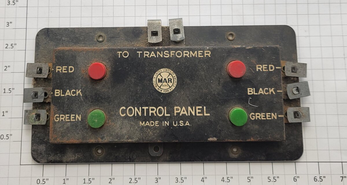 Marx MX-1585 Electric Remote Switch Metal Control Panel