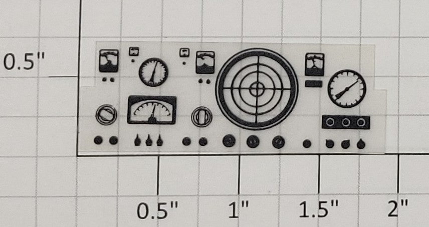 Lionel 44-23 Printed Missile Control Panel