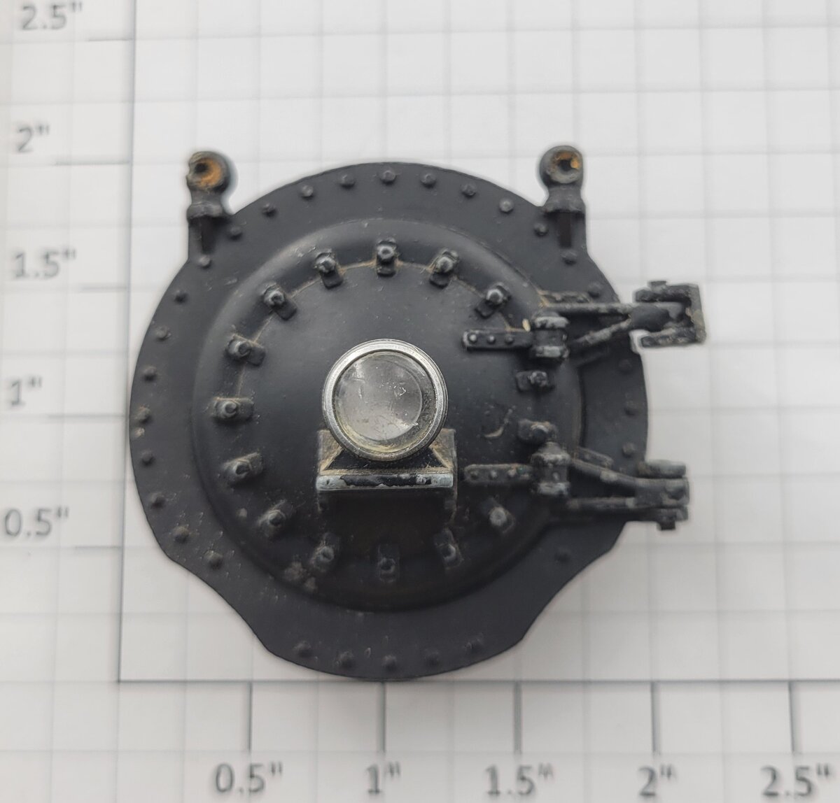 Lionel 736-24 O Gauge Cast Black Boiler Front w/ Headlight, Lamp & Door Clip