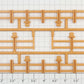 Lionel 9019-6 4-Piece Tan Flat Car Fence Set