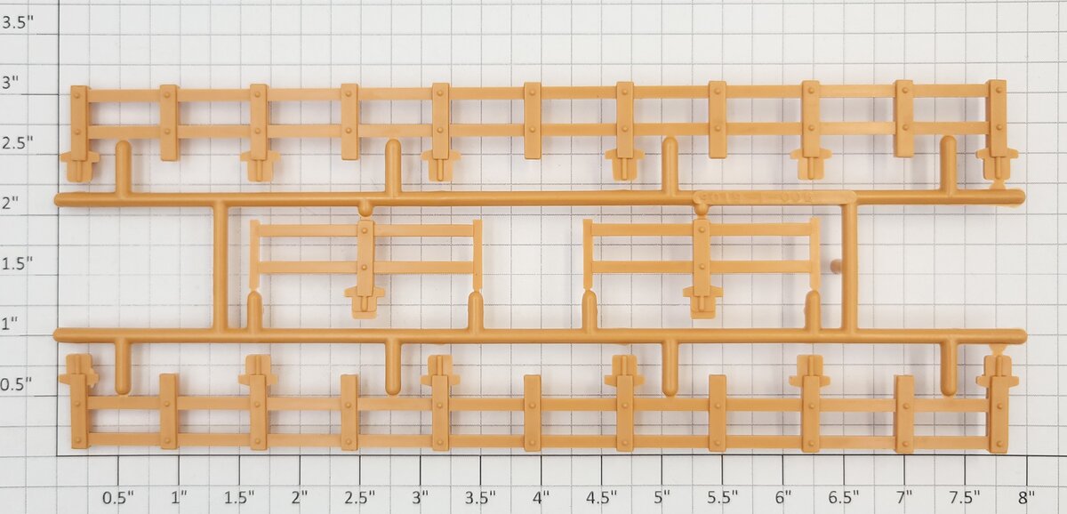 Lionel 9019-6 4-Piece Tan Flat Car Fence Set