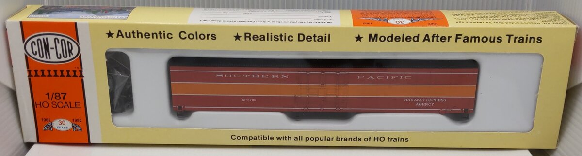 Con-Cor 0001-001042 HO Southern Pacific 40' MCH Boxcar Kit Road #:SP6700