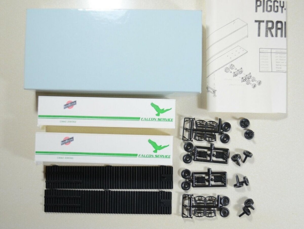 Front Range 4518 HO CNW Falcon Service TOFC 45'' Piggy-Back Trailers Kit