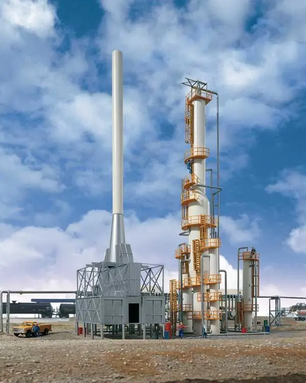 Walthers 933-3705 HO United Petroleum Refinery Deluxe Industrial Building Kit