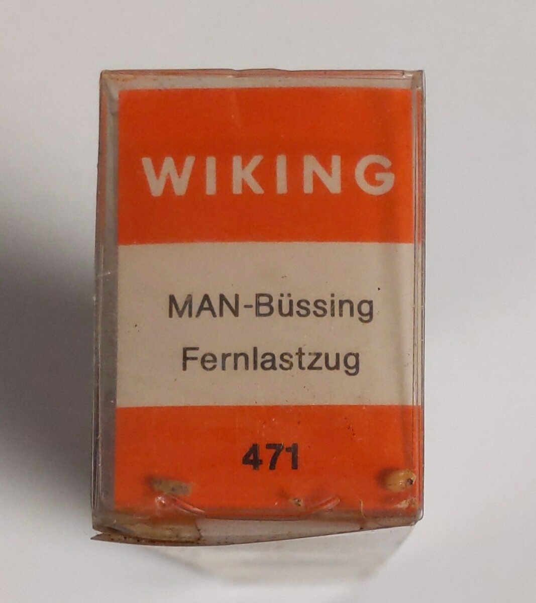 Wiking 471 HO Scale Weiss Lebkuchen Double Tractor Trailer Plastic Model Car
