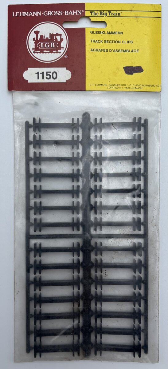 LGB 1150 G Scale Track Section Clips