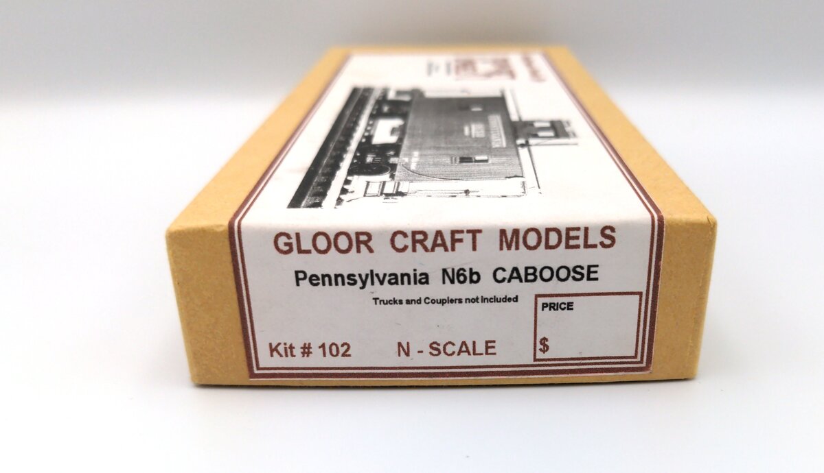 Gloor Craft 102 N Scale PRR N6b Caboose Kit