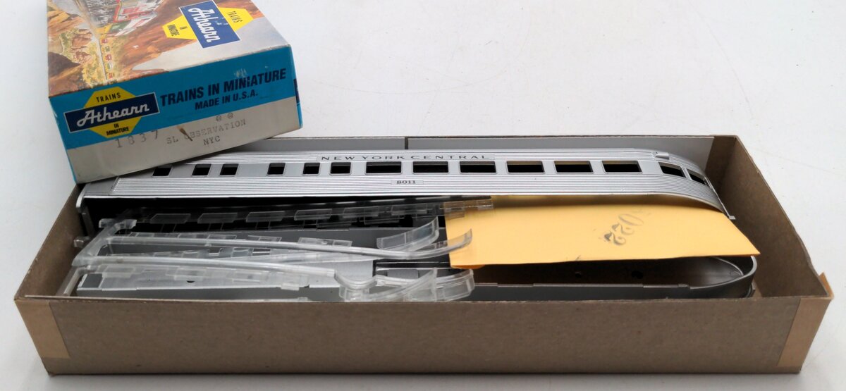 Athearn 1837 HO New York Central Streamlined Observation Car Kit