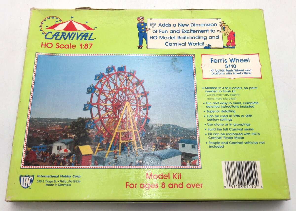 IHC 5110 HO Scale Circus World Ferris Wheel Model Building Kit