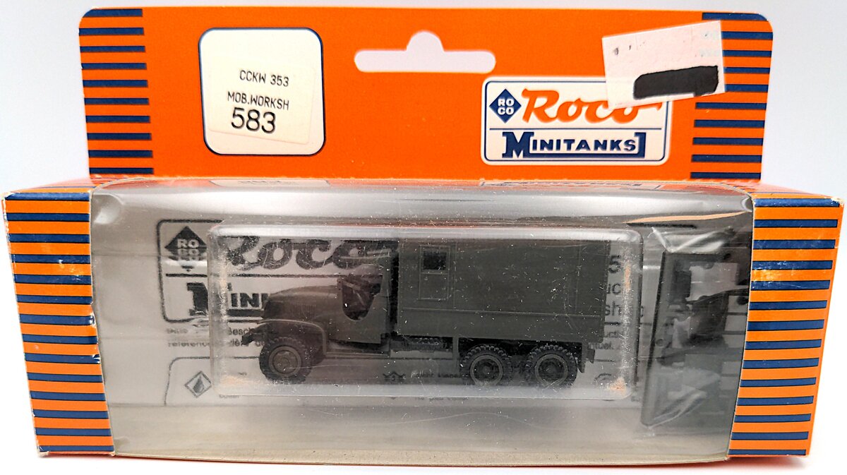 Roco 583 HO CCKW353 Mobile Workshop Truck Plastic Kit