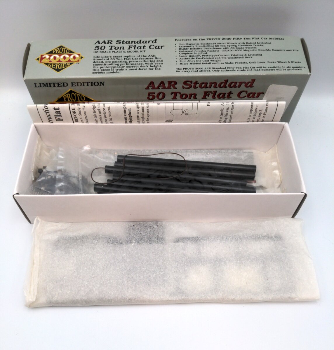 Proto 2000 31447 HO AAR 50 Ton Flat Car With Load D&RGW #22036