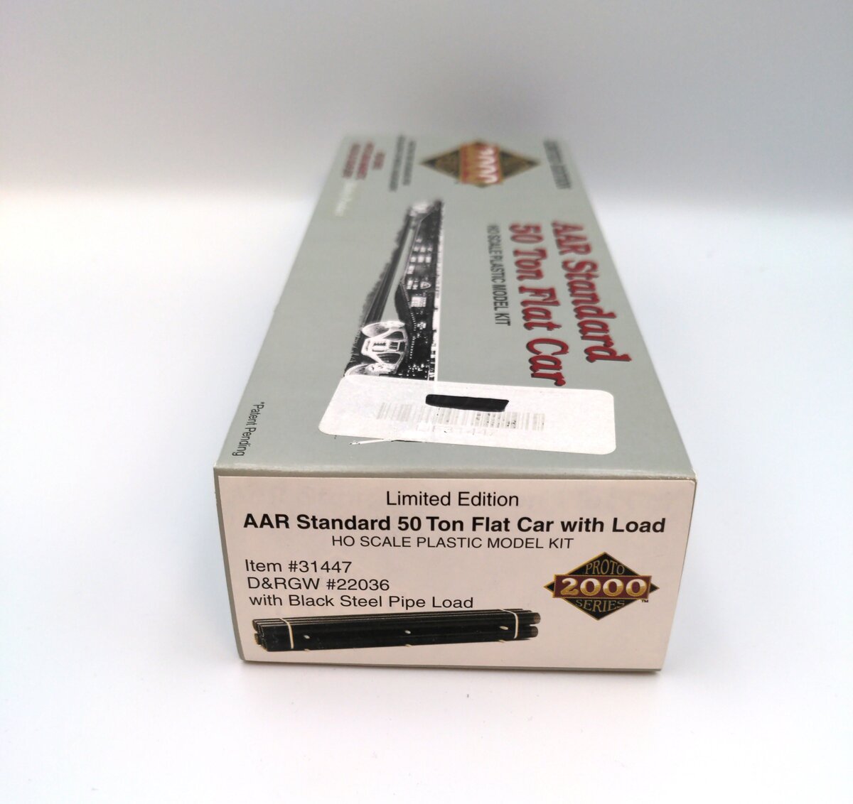 Proto 2000 31447 HO AAR 50 Ton Flat Car With Load D&RGW #22036