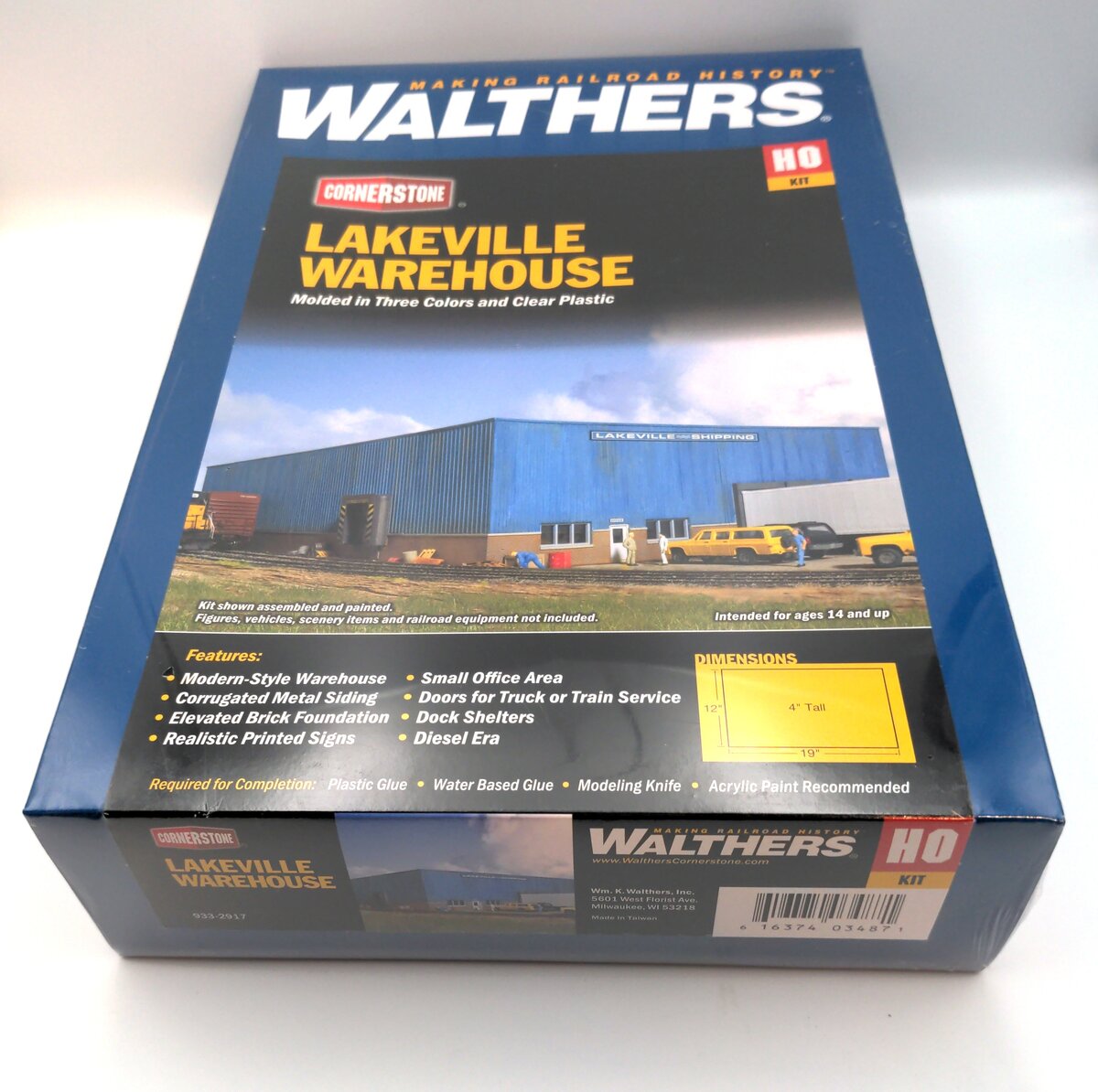 Walthers 933-2917 HO Lakeville Warehousing Industrial Modern-Style Structure Kit