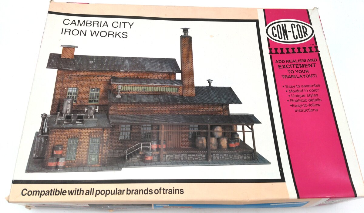 Con-Cor 9054 HO Scale Cambria City Iron Works Building Kit