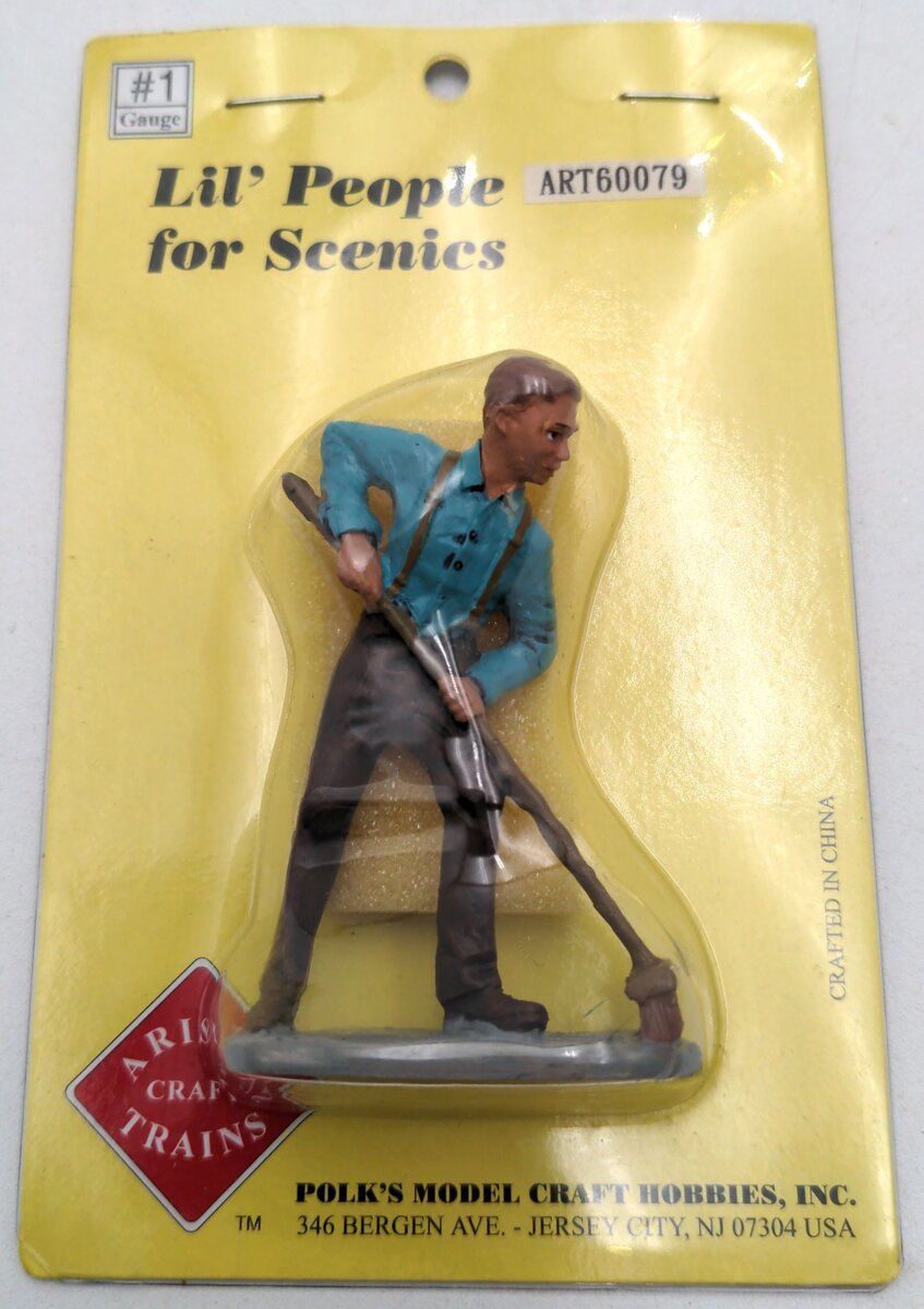 Aristo-Craft ART-60079 G Scale Lil' People Man Sweeping Figure