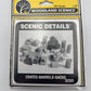 Woodland Scenics D203 HO Scenic Details Crates-Barrels-Sacks (Set of 13)