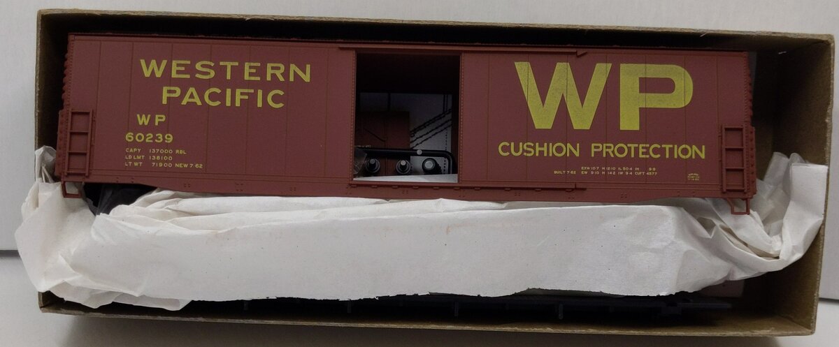 Accurail 5818 HO Scale Western Pacific 50' Welded Plug Door Boxcar Road #:60239