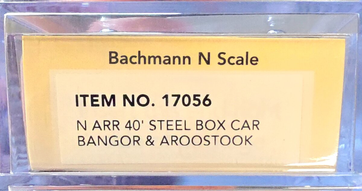 Bachmann 17056 N Bangor & Aroostook AAR 40' Steel Boxcar #5226