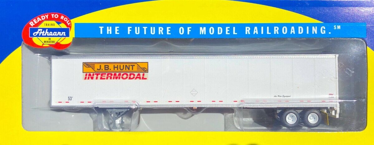 Athearn 28425 HO JB Hunt Intermodal 53'' Wabash Duraplate Trailer #QMTZ40443